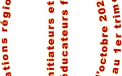 Formation d’initiateurs et de jeunes éducateurs fédérauxd’octobre 2020 reportée début 2021